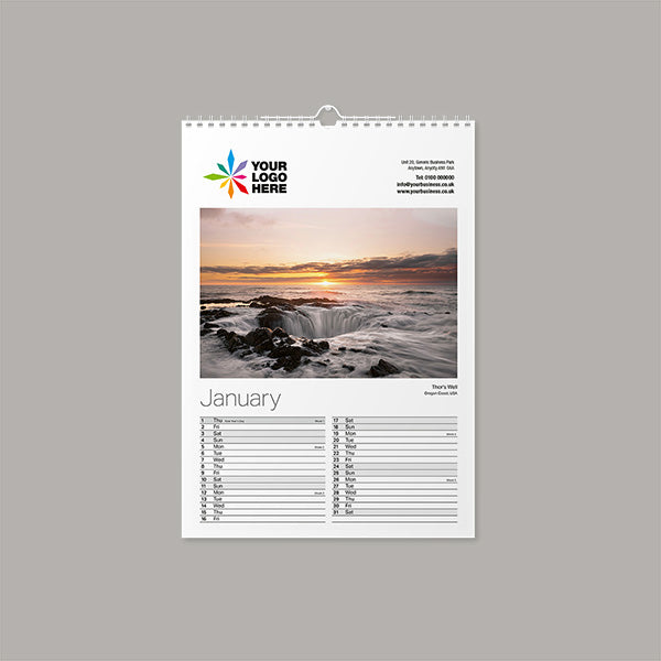 natural wonders wall calendar