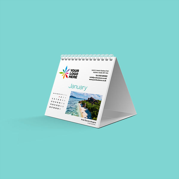 Tropical Paradises 2026 Desk Calendar