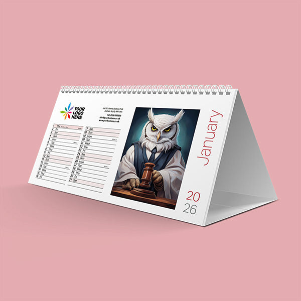 Wild Society 2026 Desk Calendar