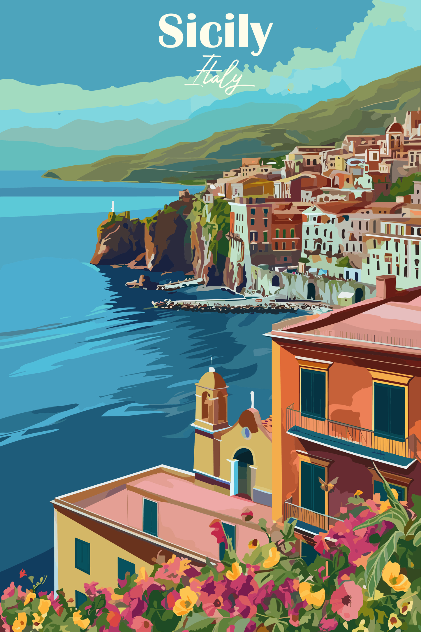 Retro Vacations Desk Calendar