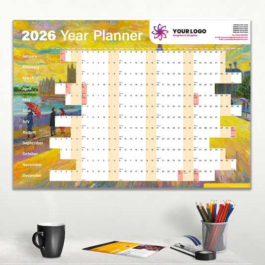 Brush Strokes Year Planner