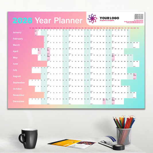 Pastel Rainbows Year Planner
