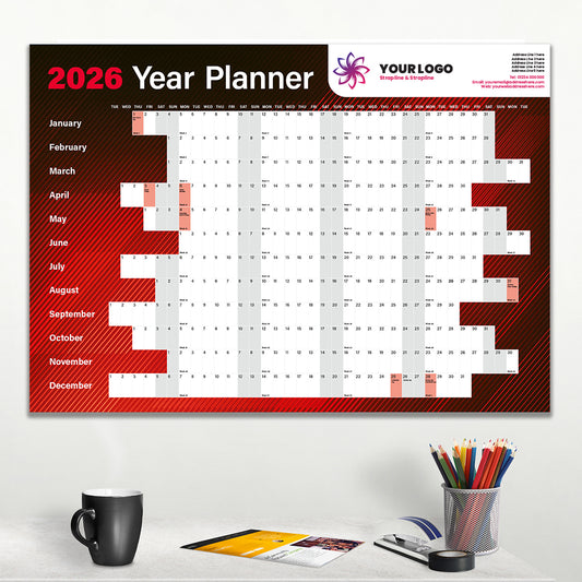 Racing Red Year Planner