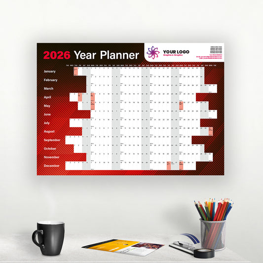 Racing Red Year Planner