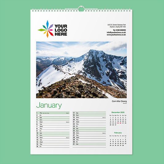 Britains Favorite Walks 2026 Wall Calendar