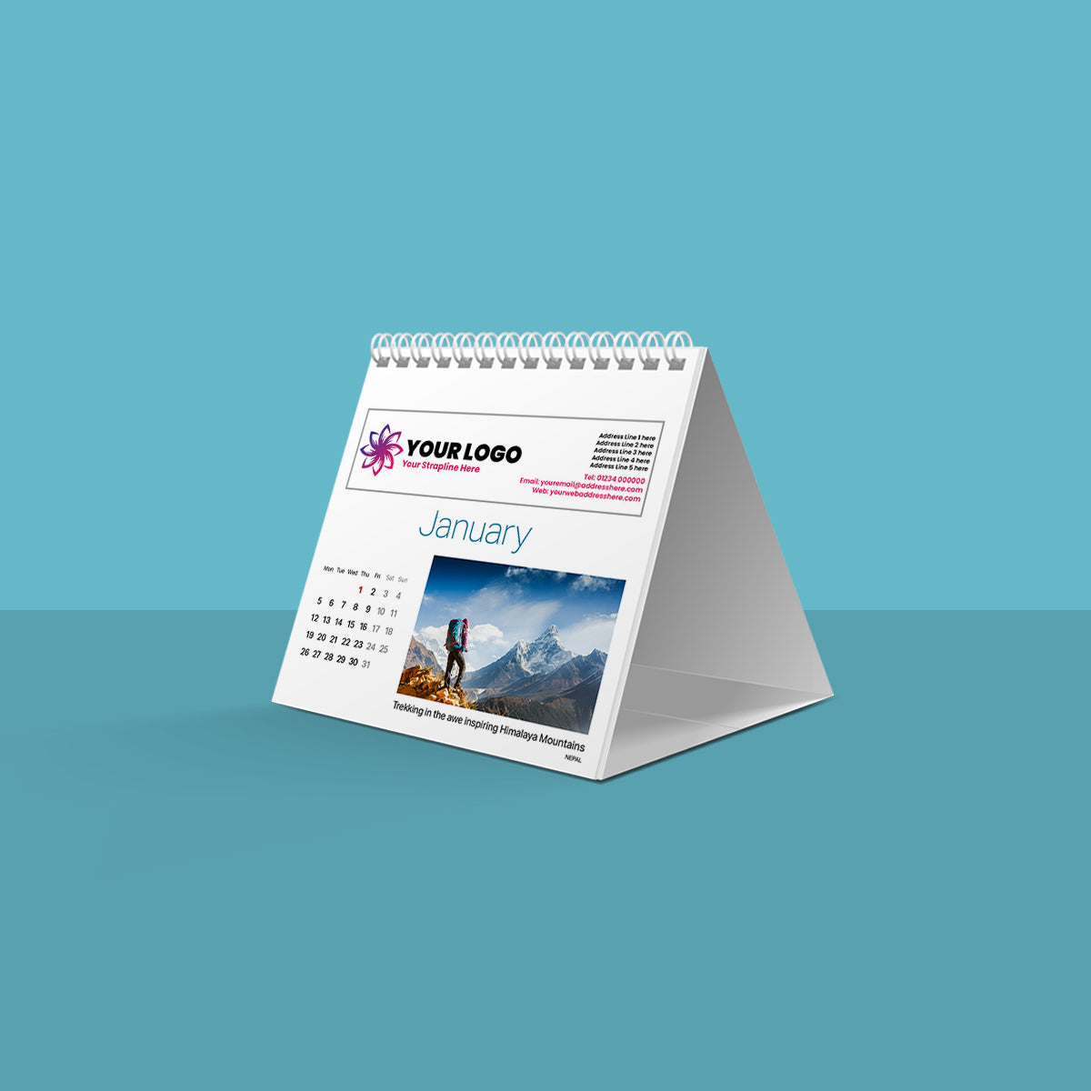 Bucket List Desk Calendar