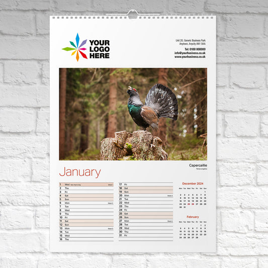 British-Wildlife-Large-Wall-Calendar