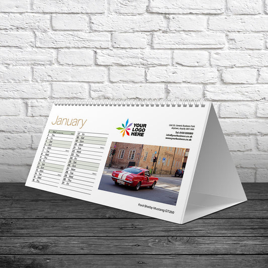 Classic Cars Desk Calendar