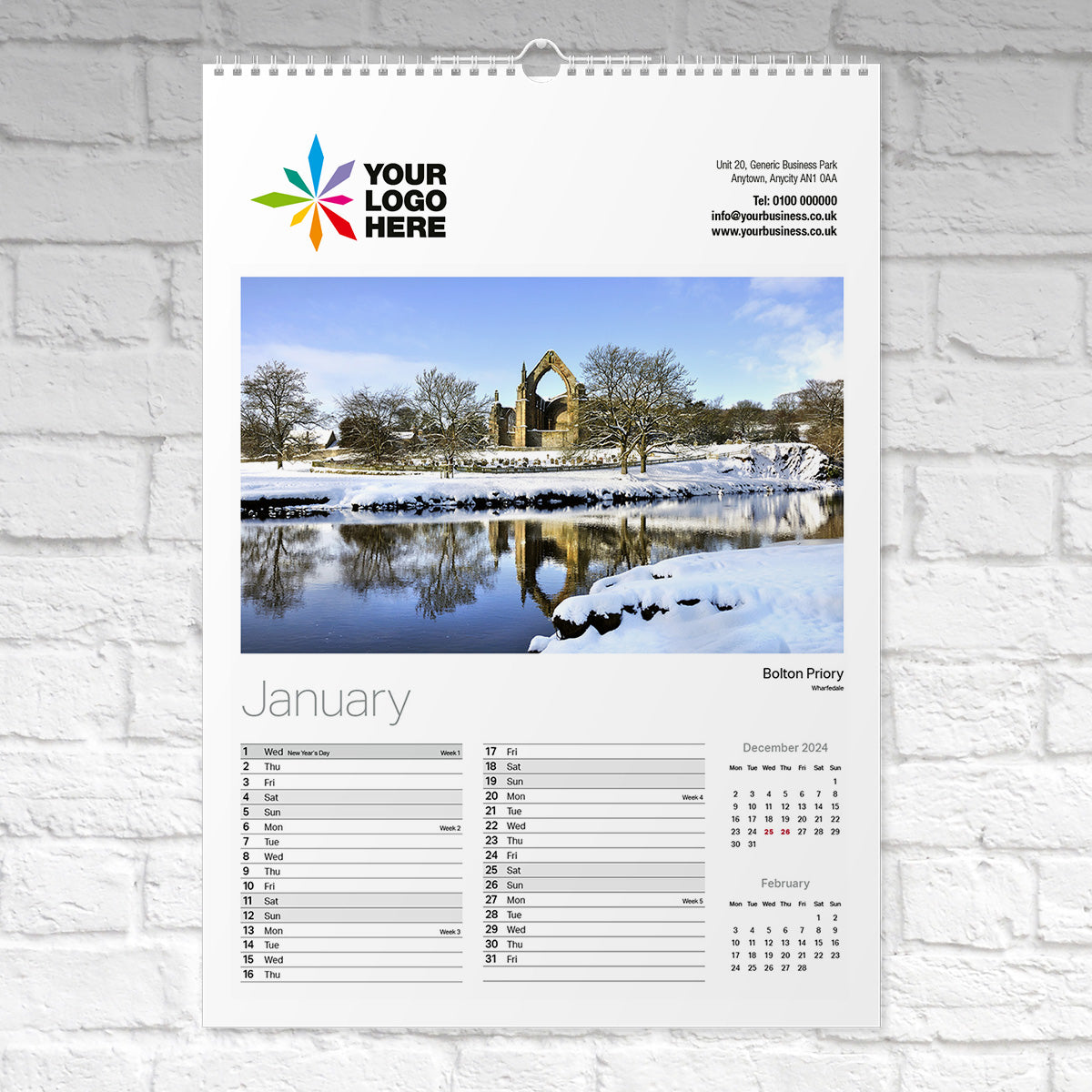 Charming Yorkshire Wall Calendar