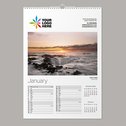 natural wonders wall calendar