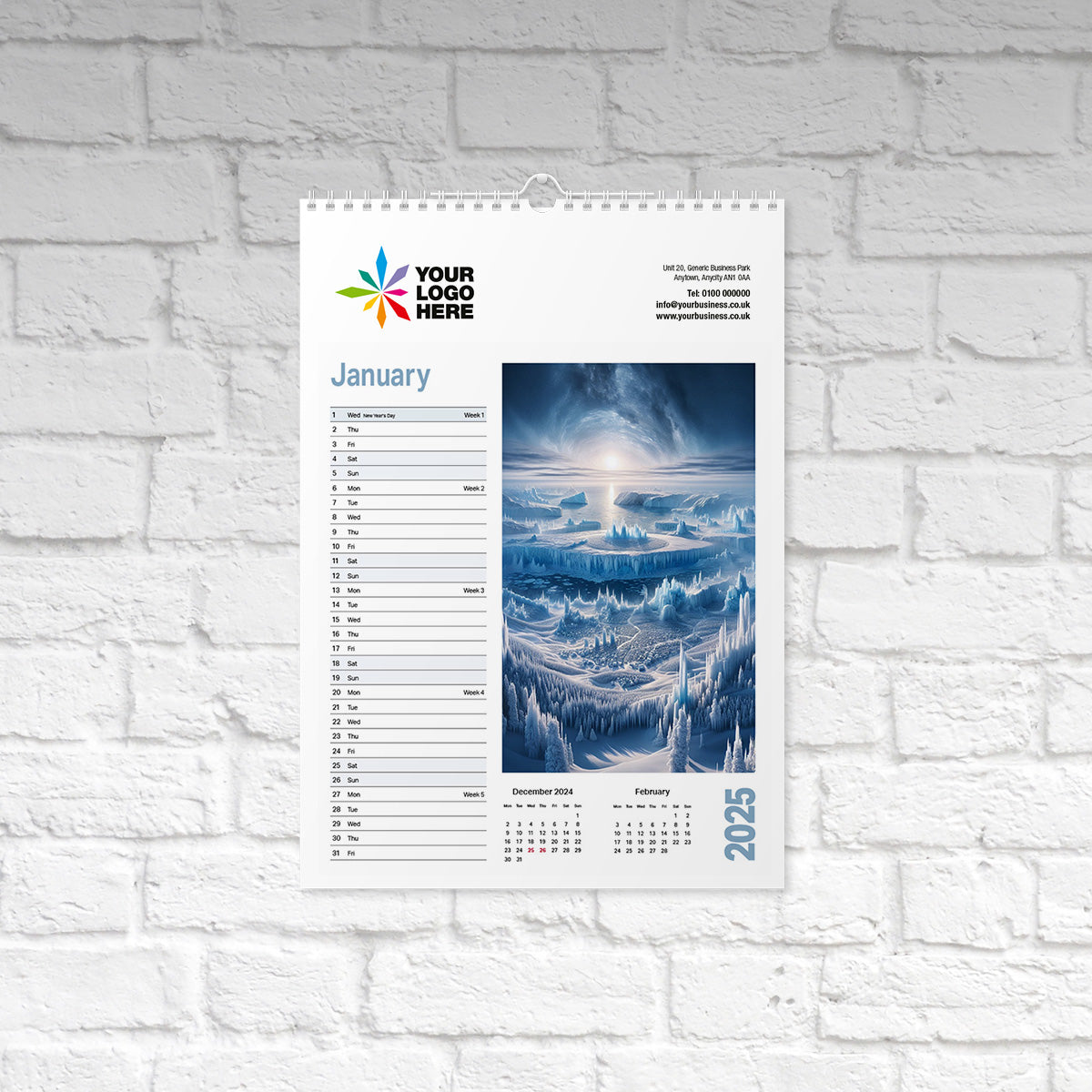 New Worlds Wall Calendar