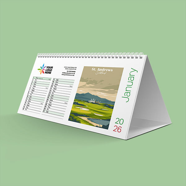 Retro Golf Desk Calendar