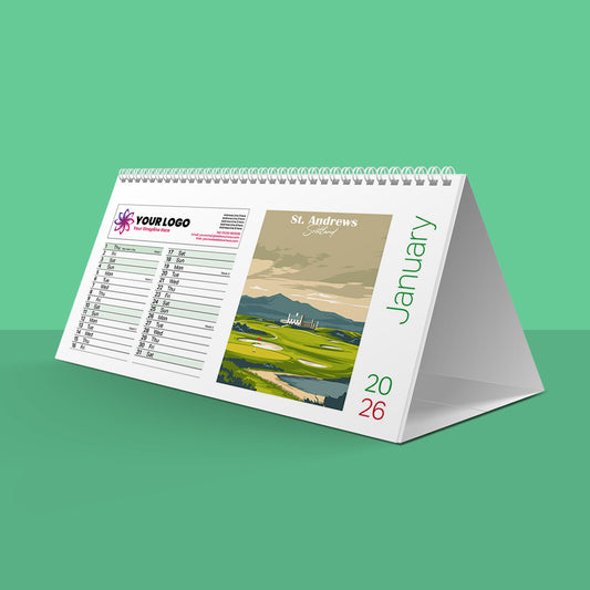 Retro Golf Desk Calendar