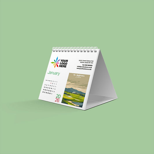 Retro Golf Desk Calendar