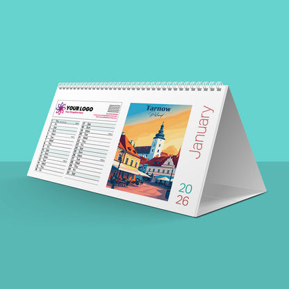 Retro Vacations Desk Calendar