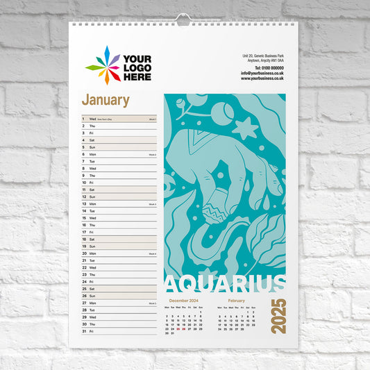 Zodiac Signs-Large-Wall-Calendar