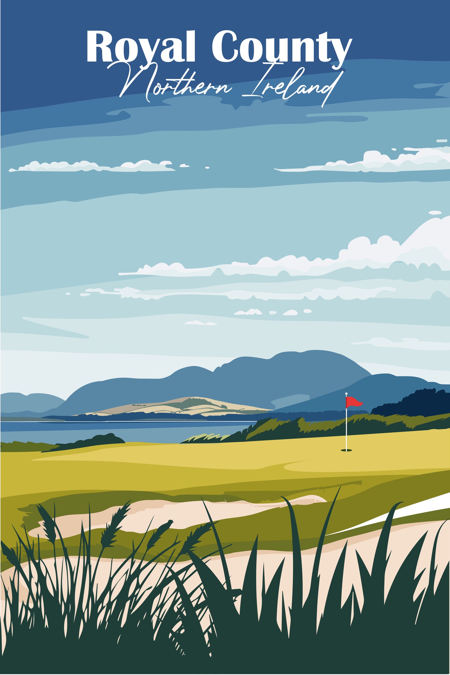 Retro Golf Desk Calendar