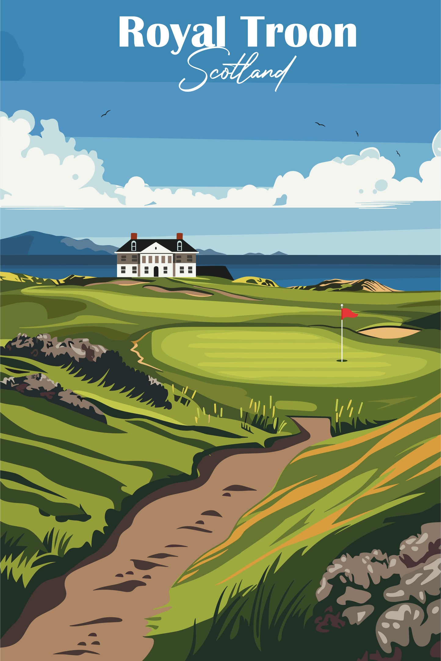 Retro Golf Desk Calendar