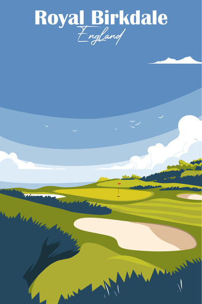 Retro Golf Desk Calendar