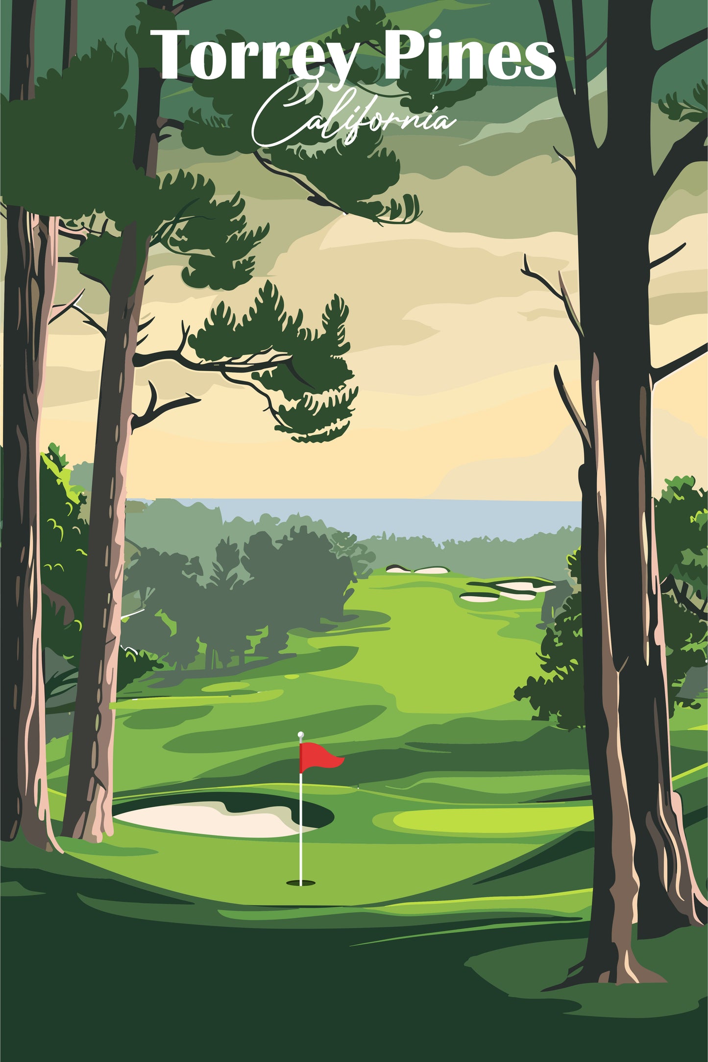 Retro Golf Desk Calendar