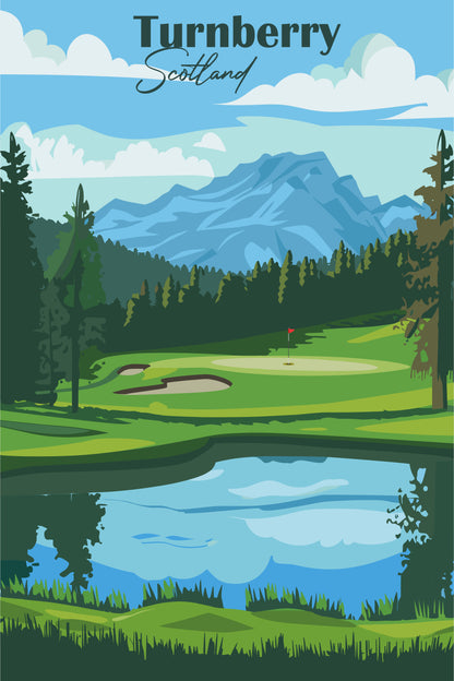 Retro Golf Desk Calendar