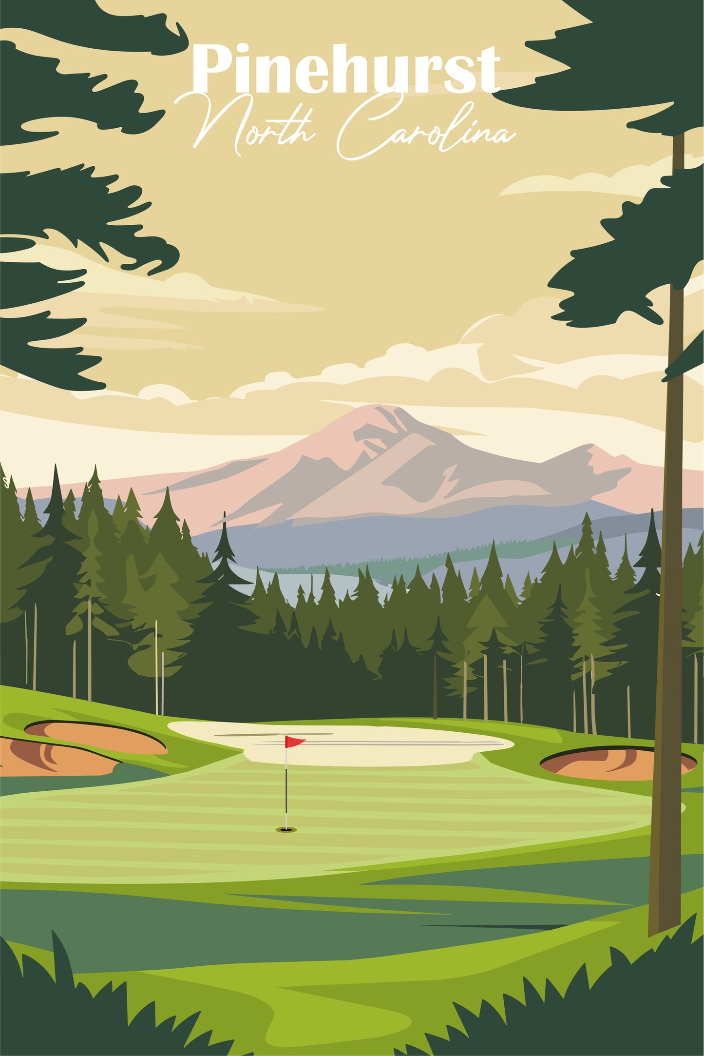 Retro Golf Desk Calendar