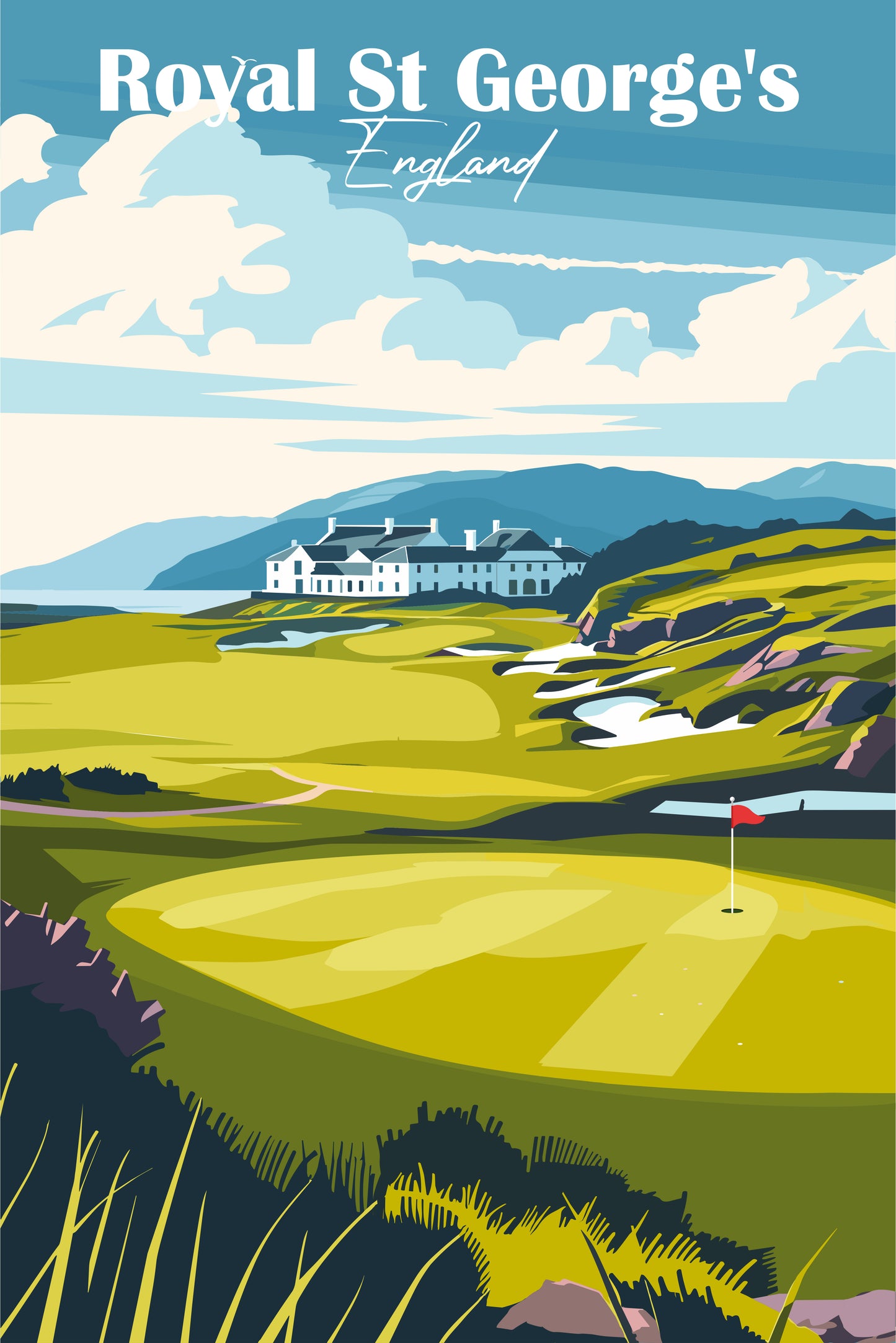 Retro Golf Desk Calendar