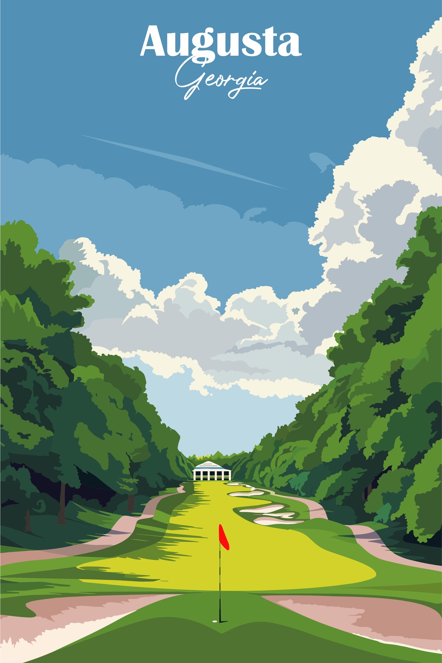 Retro Golf Desk Calendar