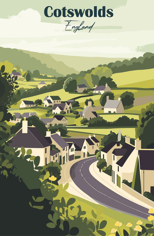 Cotswolds graphic poster