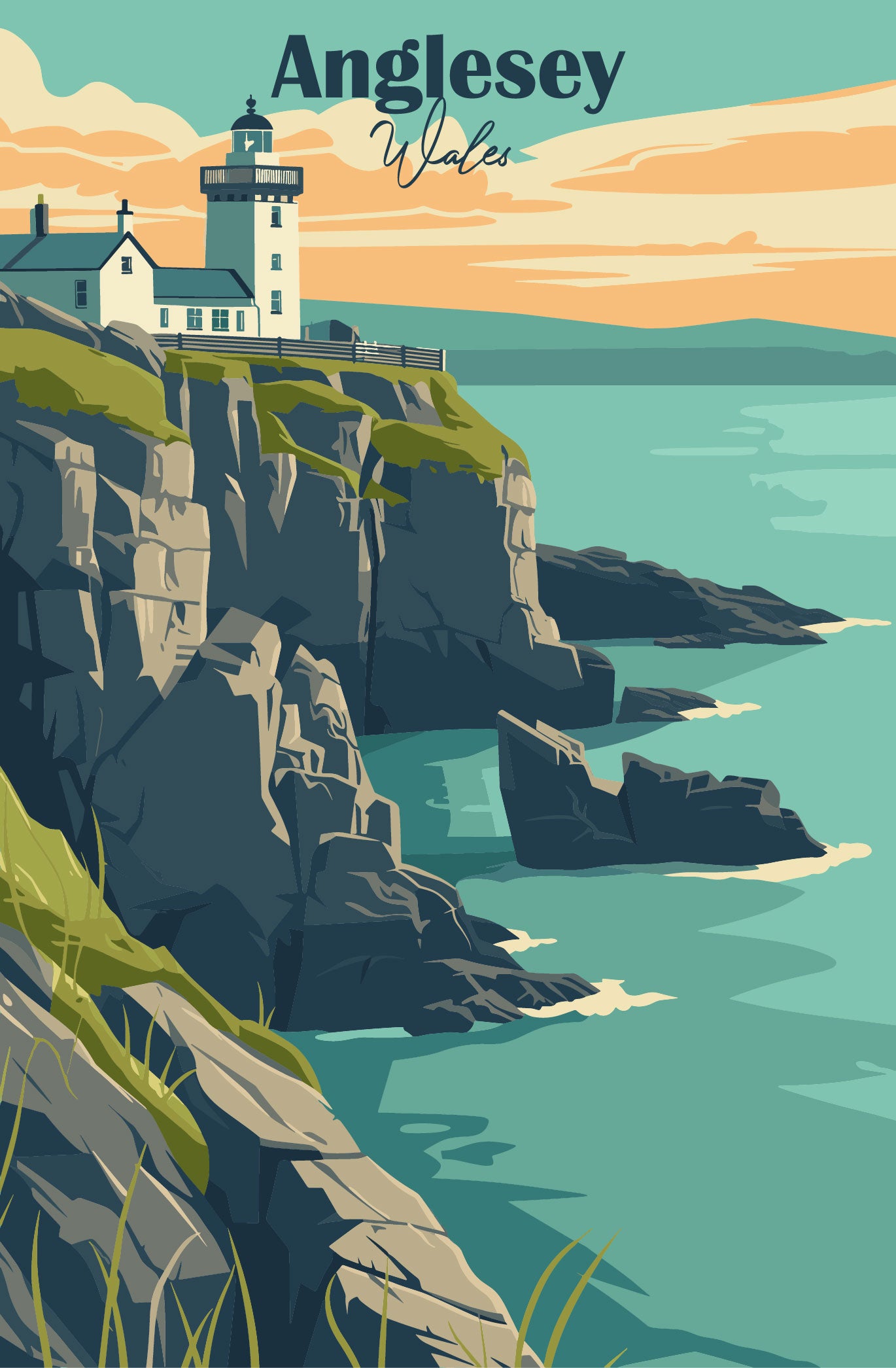 Anglesey graphic poster