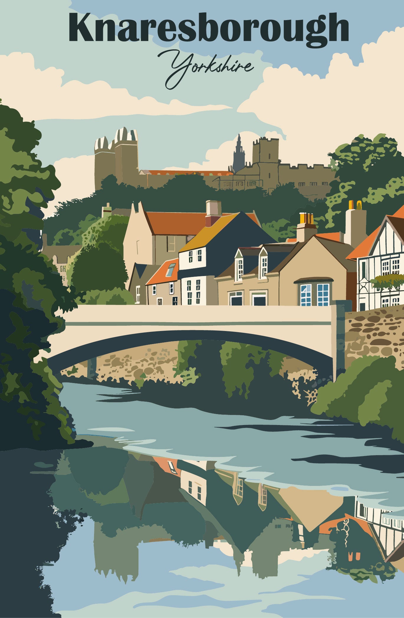 Knarsborough graphic poster