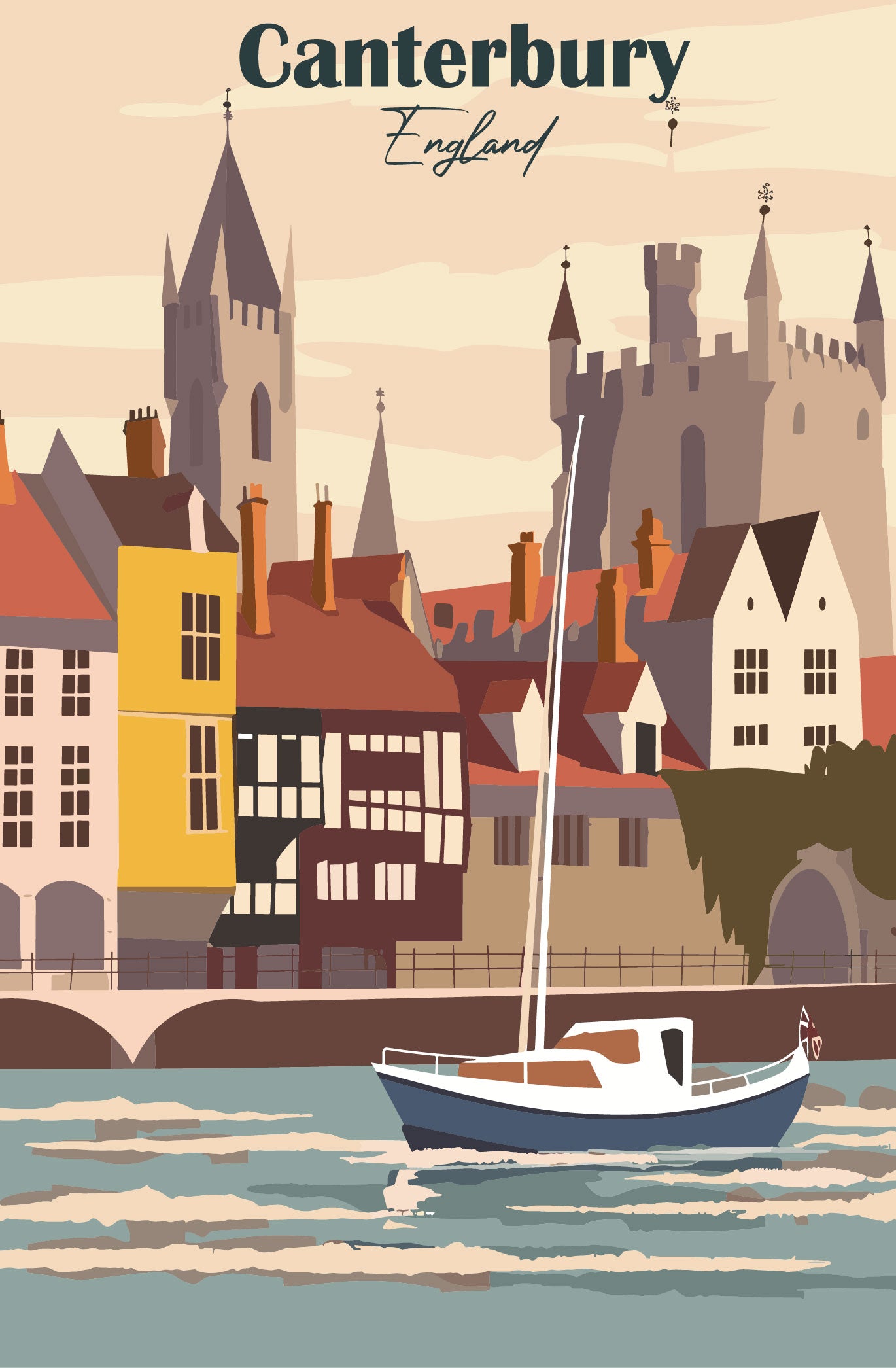 Canterbury graphic poster